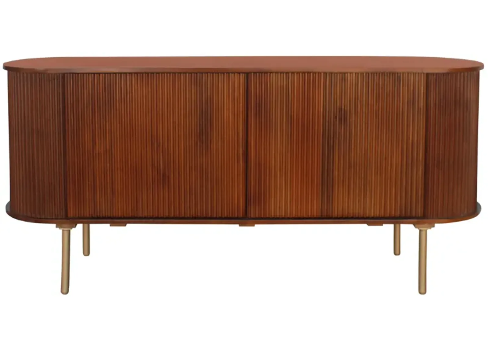 63" Rounded Ridges Sideboard, Brown