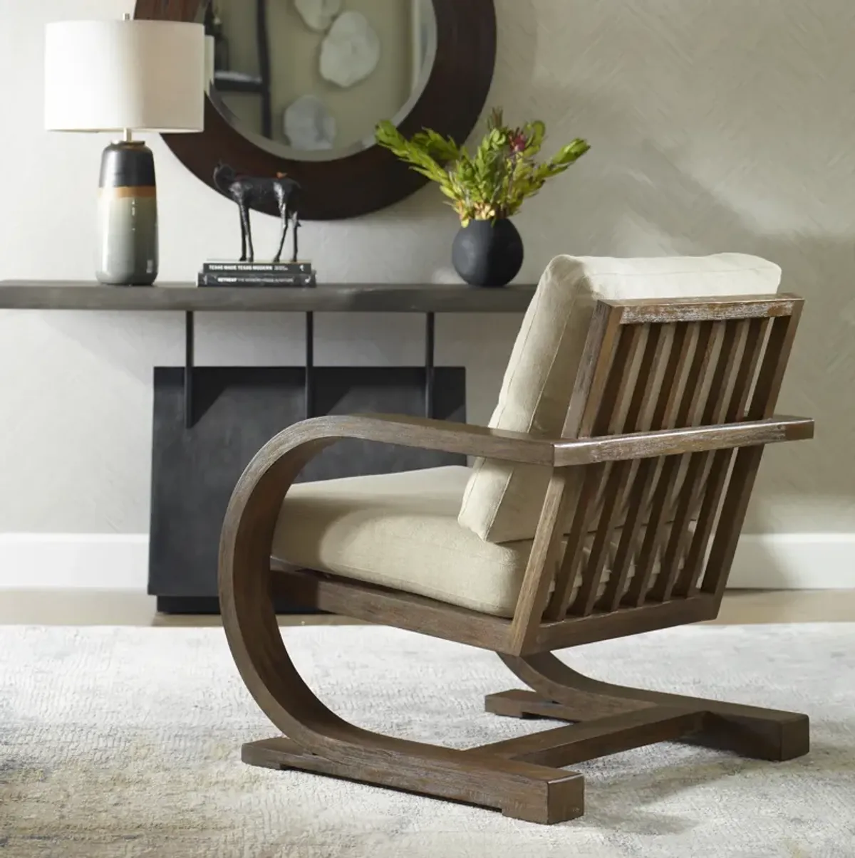 Bedrich Wooden Accent Chair