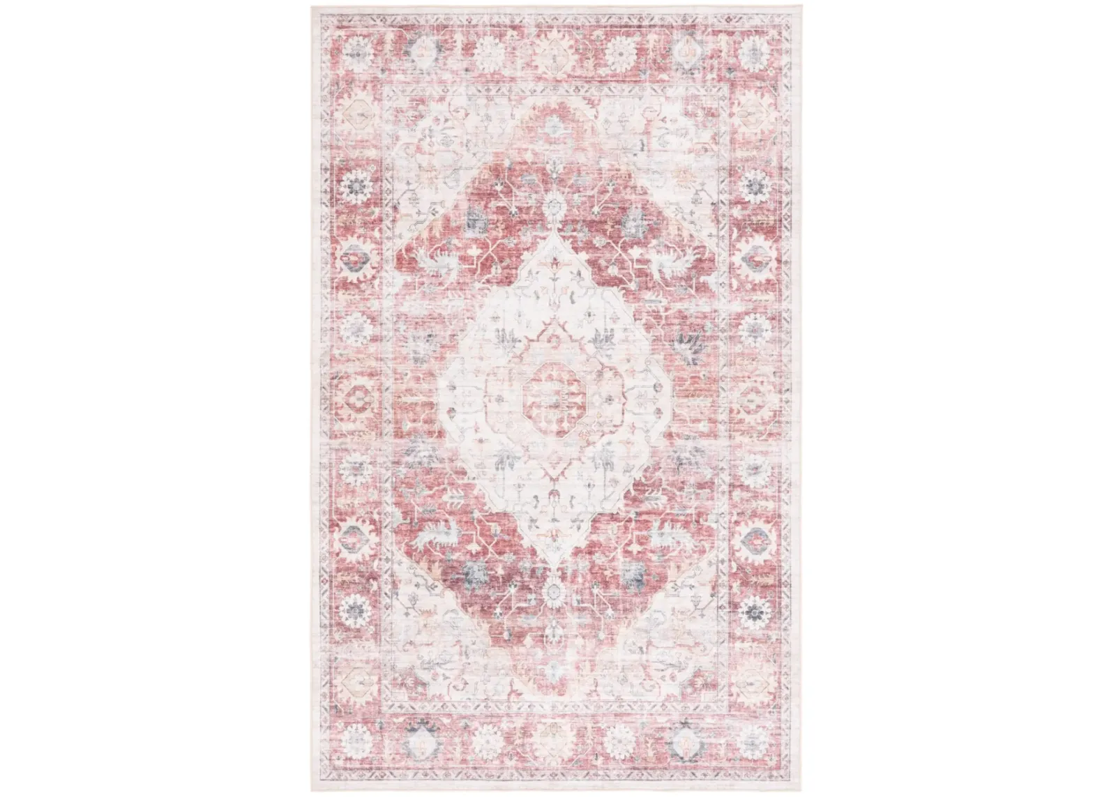 ARIZONA 517 LIGHT RED  8' x 10' Large Rectangle Rug