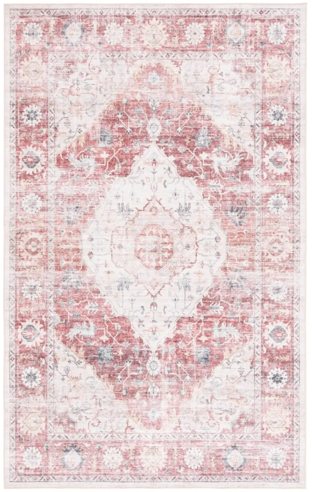 ARIZONA 517 LIGHT RED  8' x 10' Large Rectangle Rug