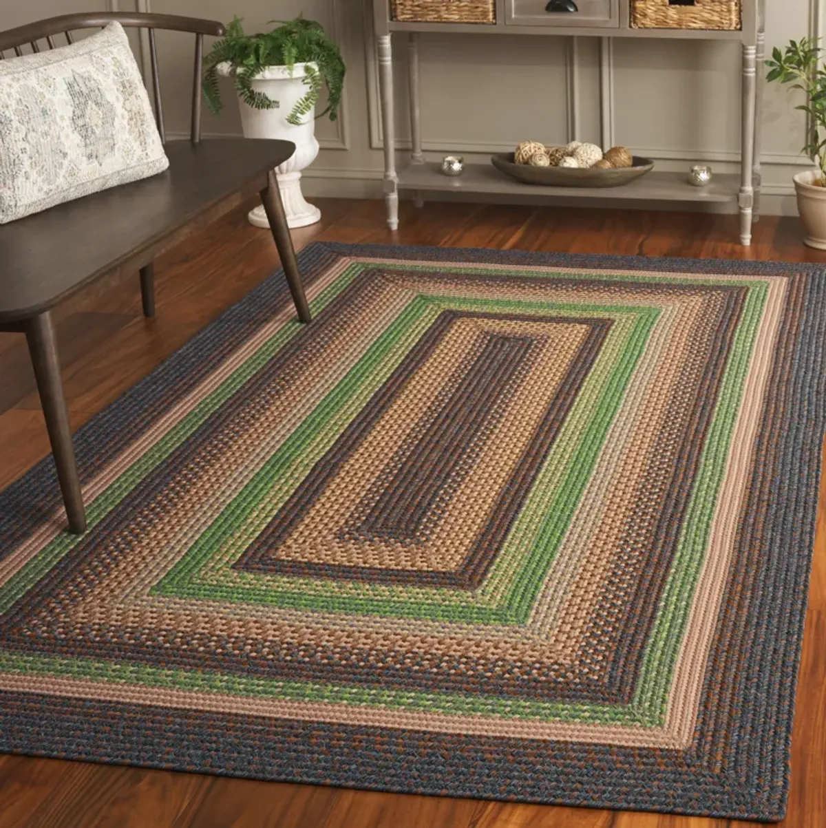 BRAIDED Hand Woven 3' x 5' area rug