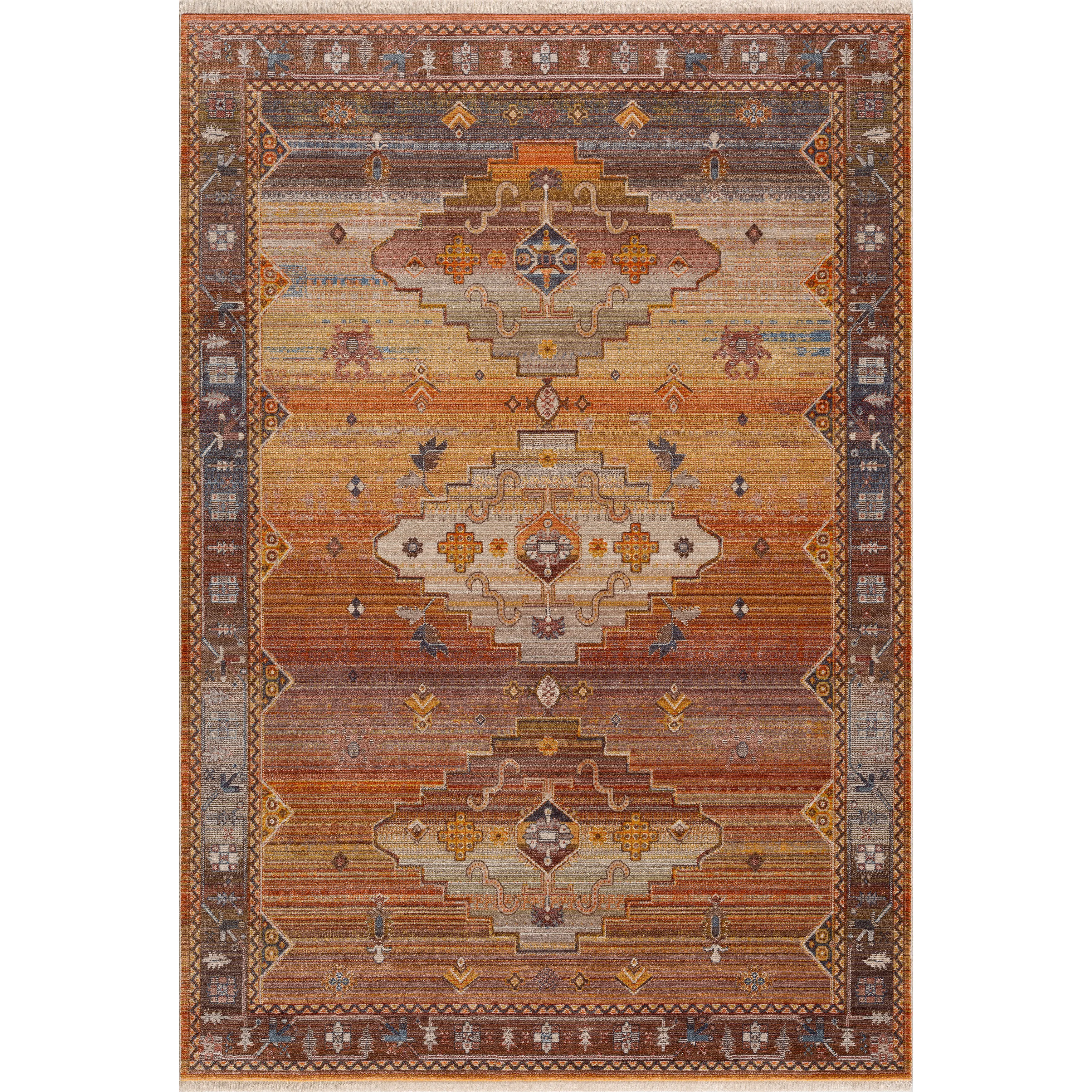 Hana Vintage Bohemian Southwestern Sierra Area Rug 4' x 6'