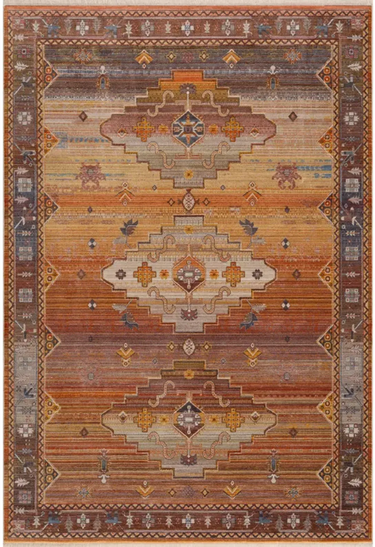 Hana Vintage Bohemian Southwestern Sierra Area Rug 4' x 6'