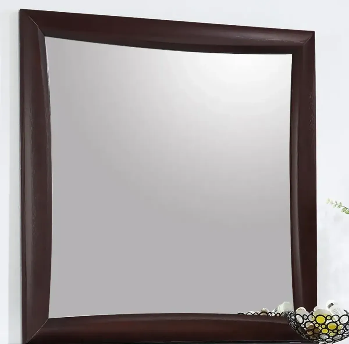 Phoenix Square Dresser Mirror Deep Cappuccino