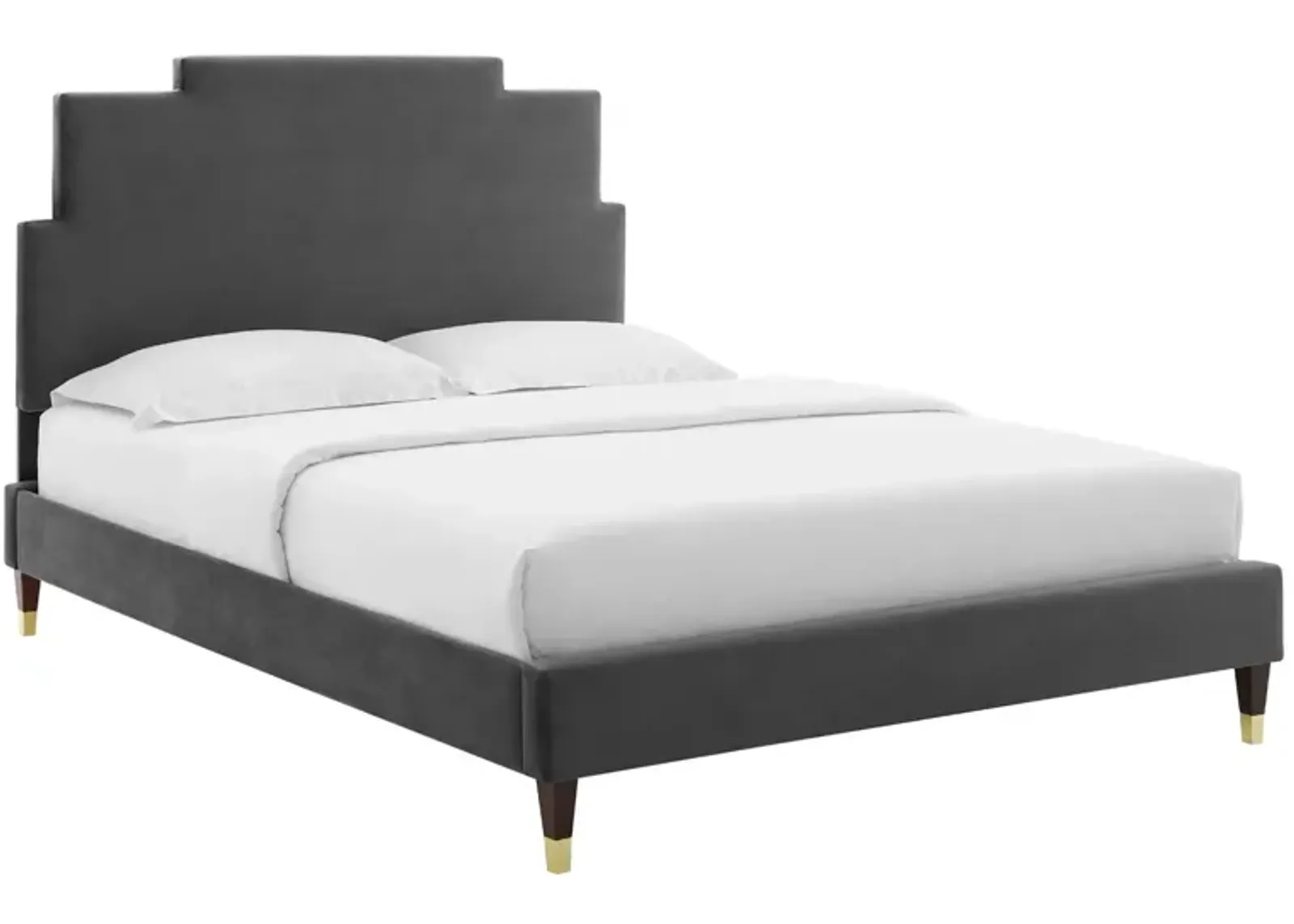 Lindsey Performance Velvet King Platform Bed