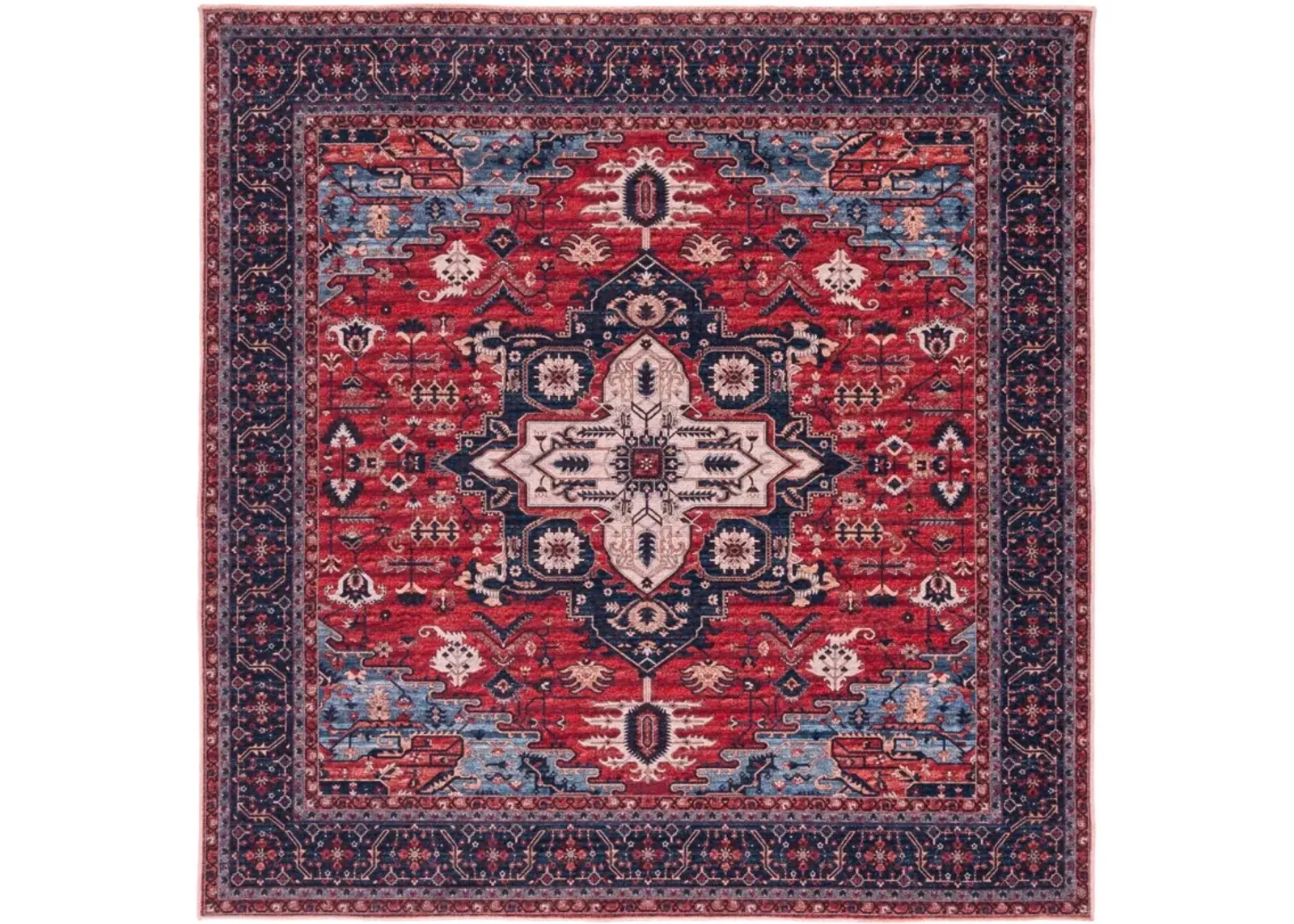 SERAPI 560 RED  8' x 8' Square Square Rug