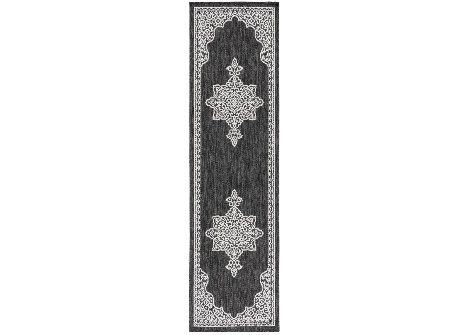 BEACH HOUSE 292 CHARCOAL  2'-2' x 8' Runner Rug