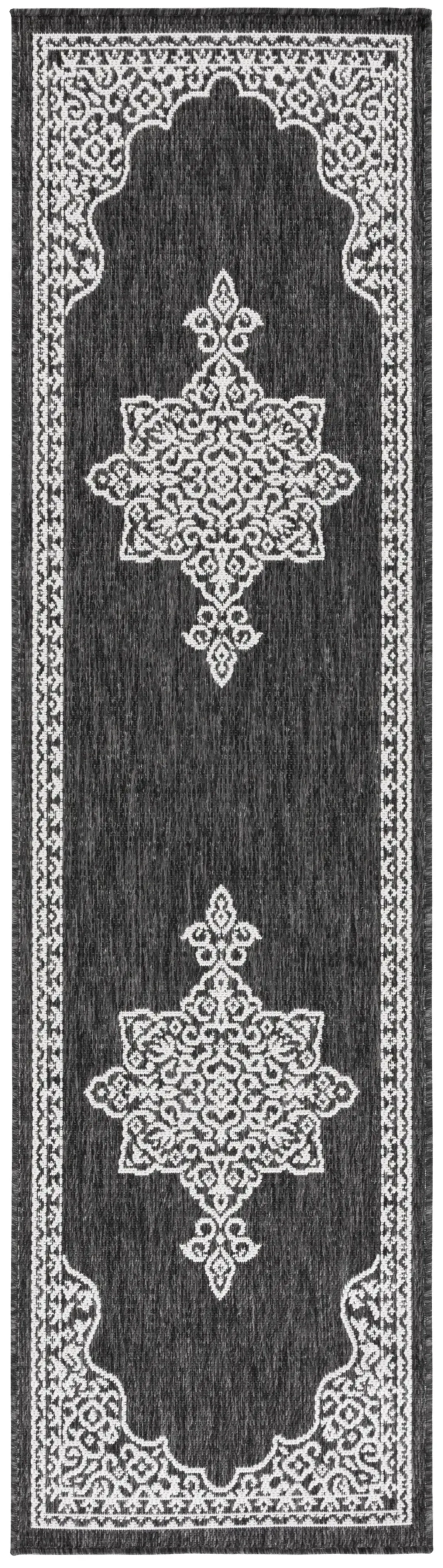 BEACH HOUSE 292 CHARCOAL  2'-2' x 8' Runner Rug