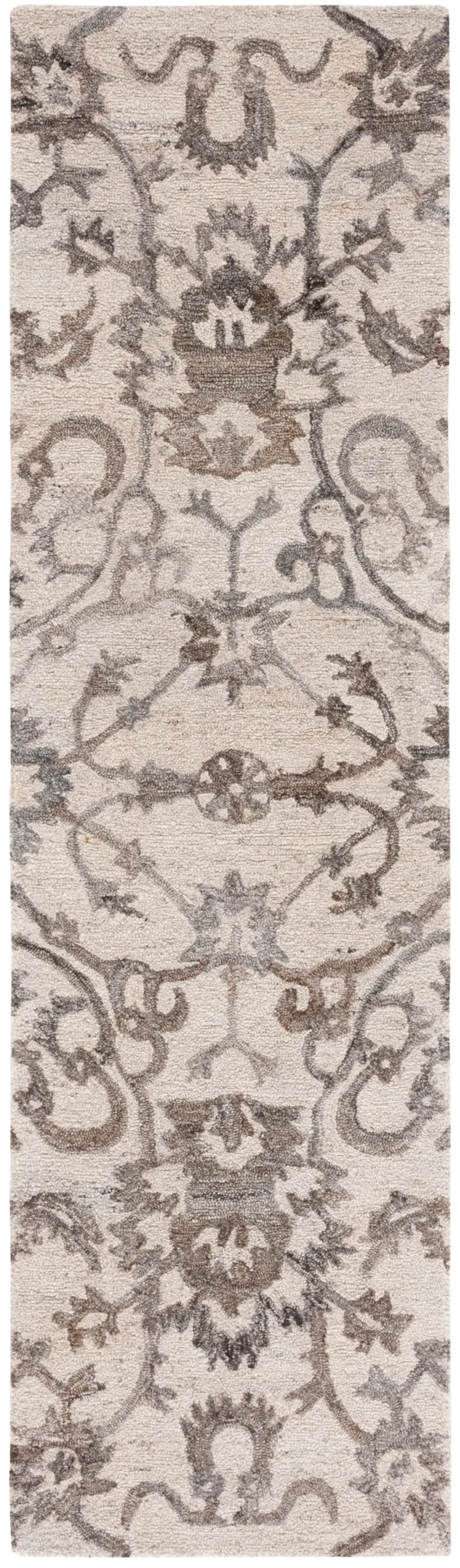 ANATOLIA 401 IVORY  2'-3' x 8' Runner Rug