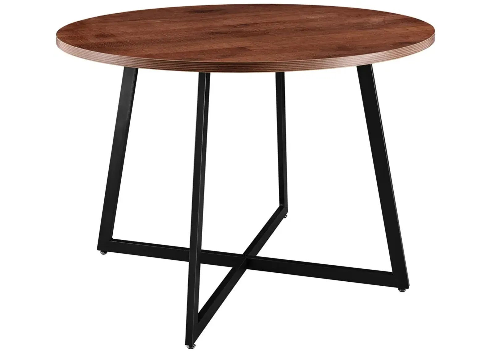 courtdale kd 42" round dining table, gliese brown(assembly required)