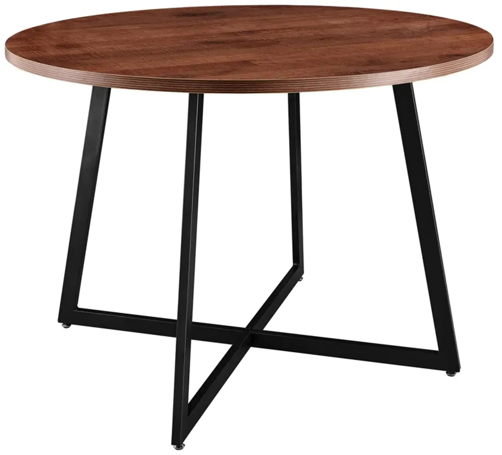 courtdale kd 42" round dining table, gliese brown(assembly required)