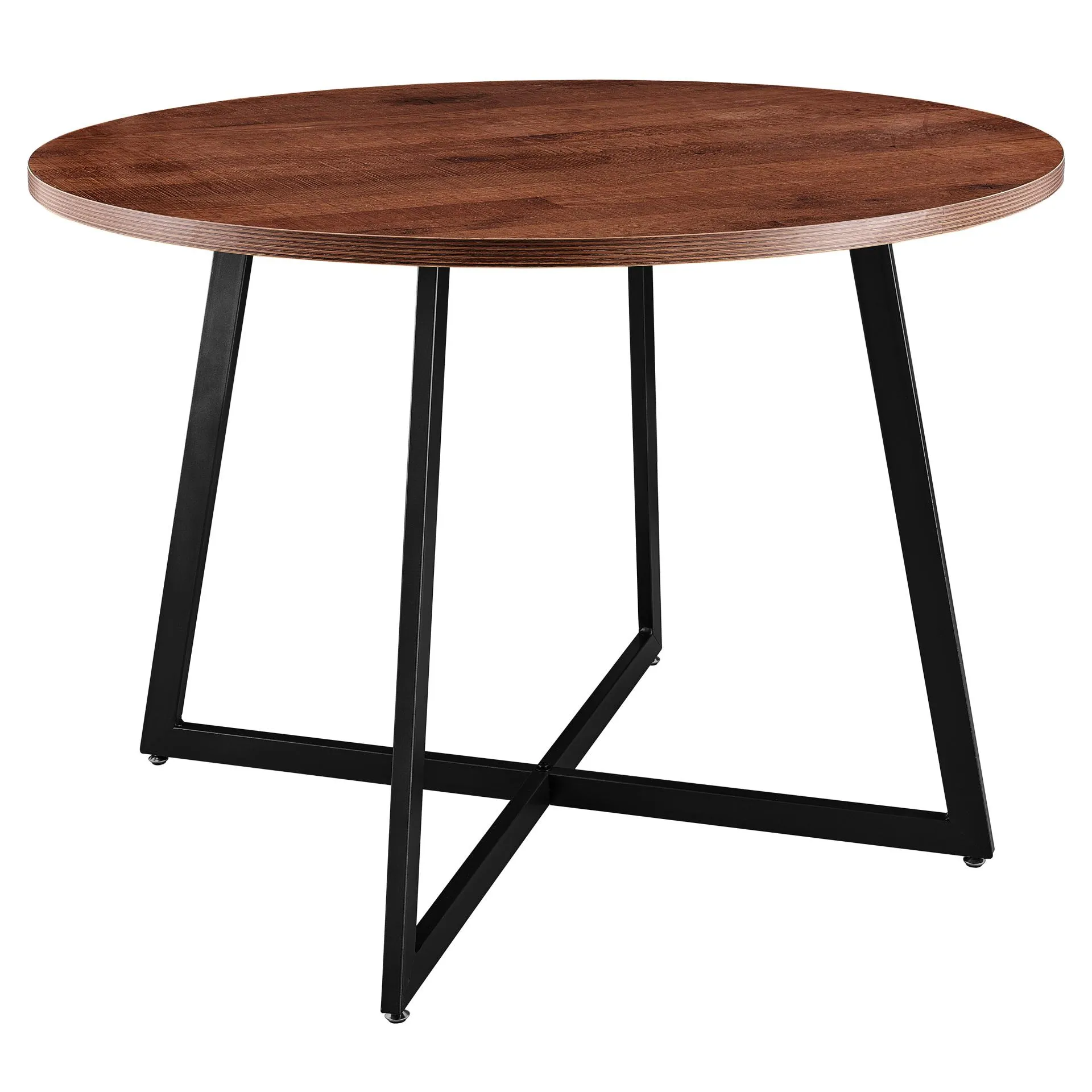 courtdale kd 42" round dining table, gliese brown(assembly required)