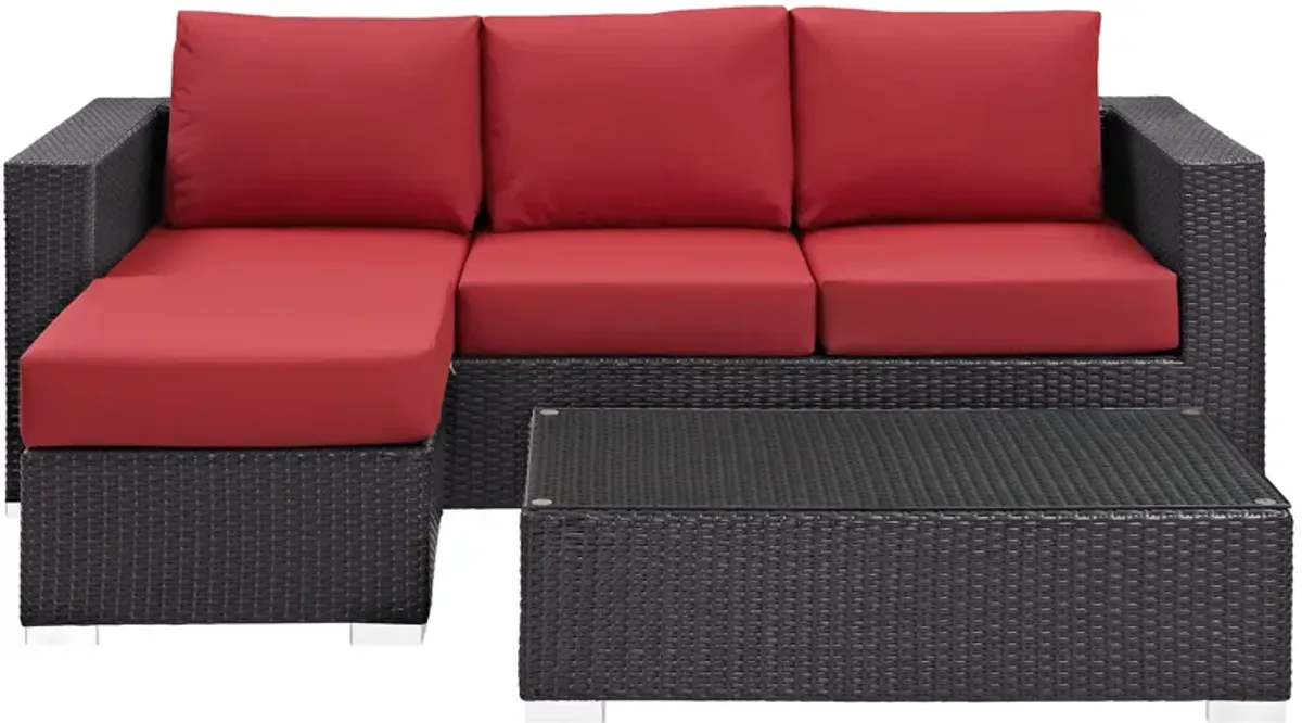 Convene 3 Piece Outdoor Patio Sofa Set