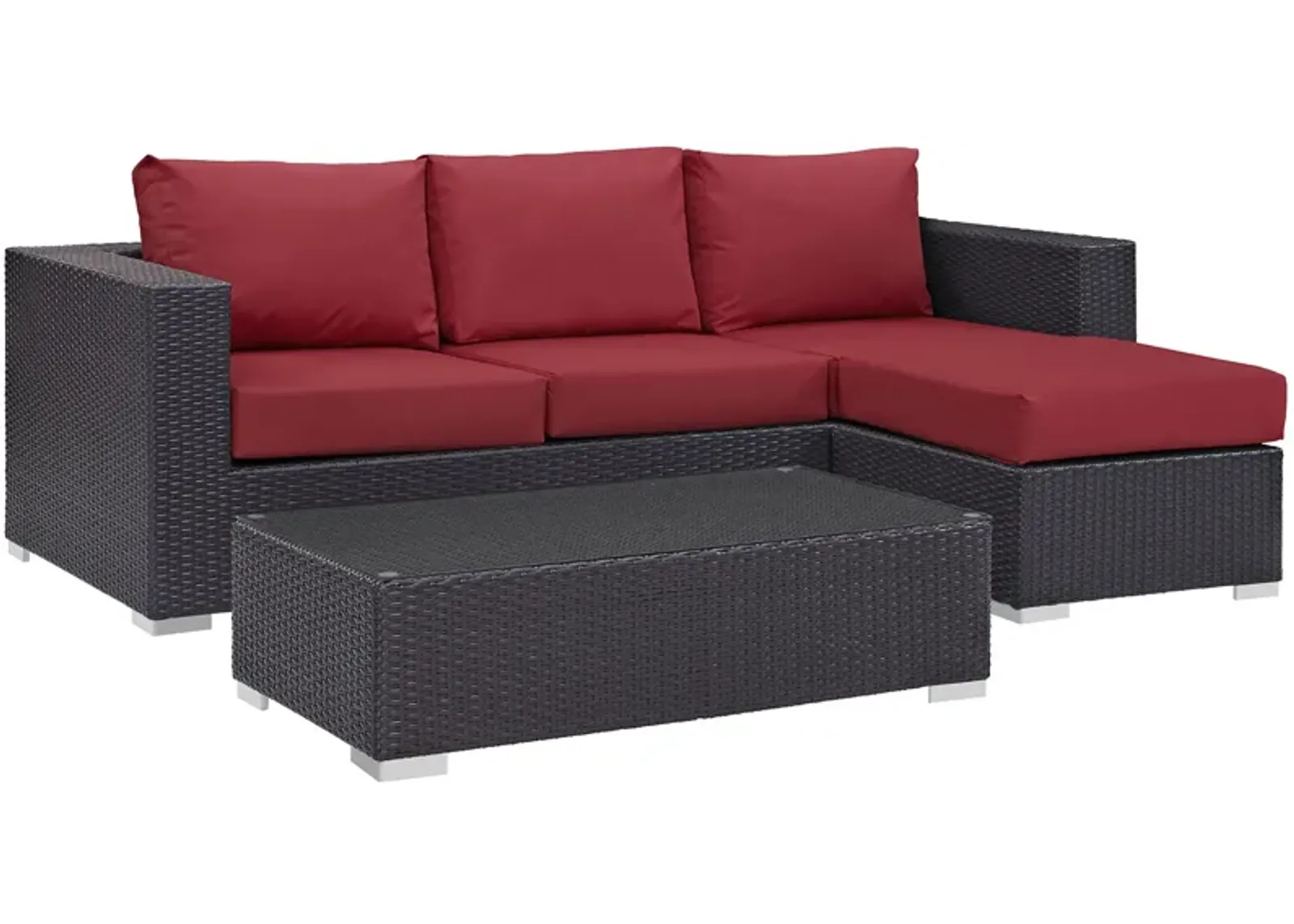 Convene 3 Piece Outdoor Patio Sofa Set