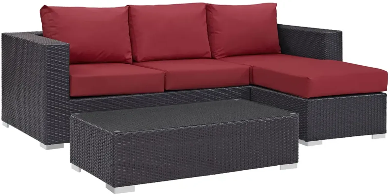 Convene 3 Piece Outdoor Patio Sofa Set