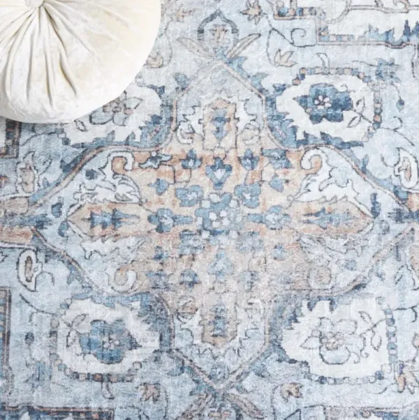 ORLANDO 760 BLUE  6'-7' x 6'-7' Square Square Rug