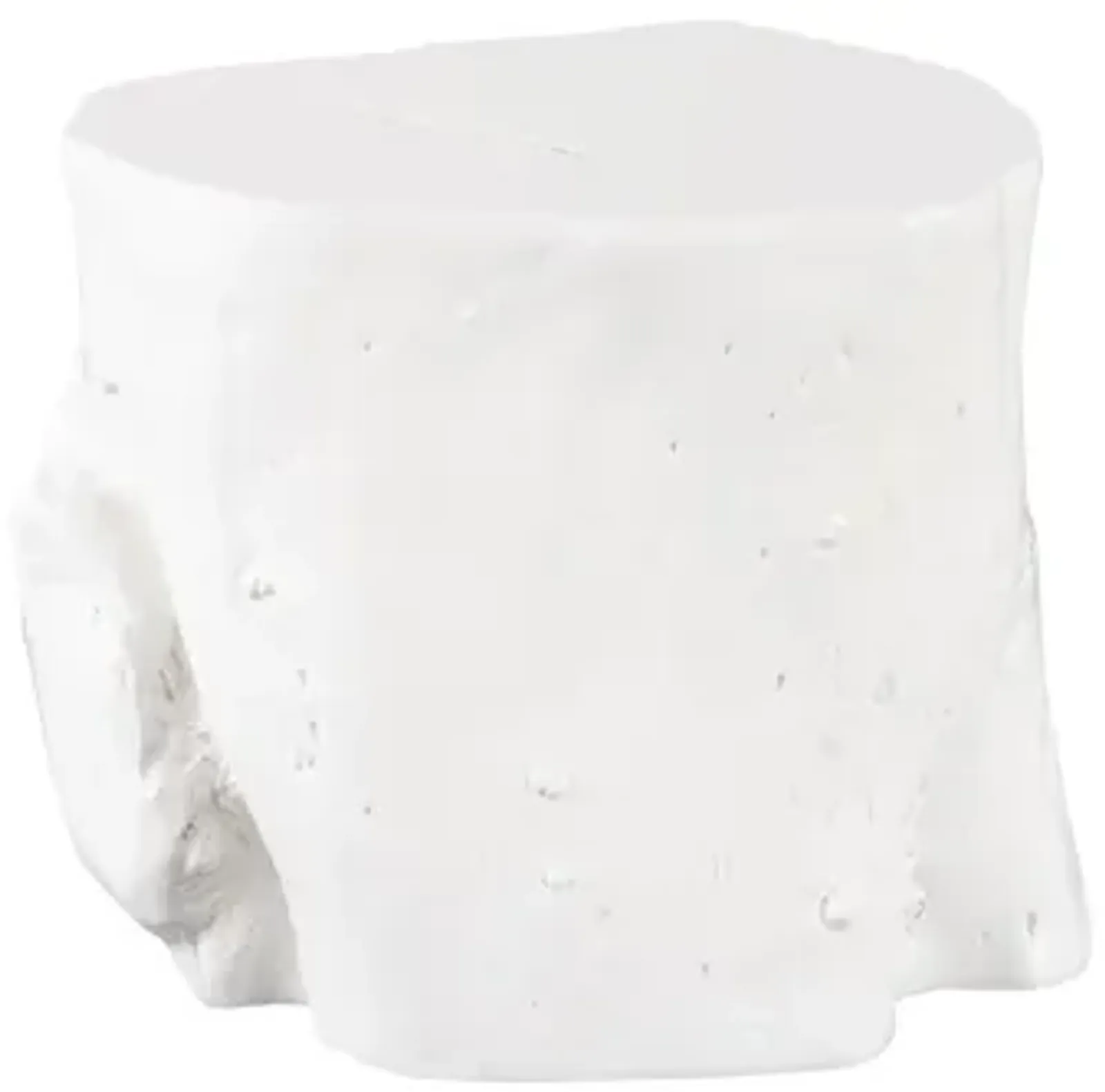 Log Stool, Gel Coat White, LG