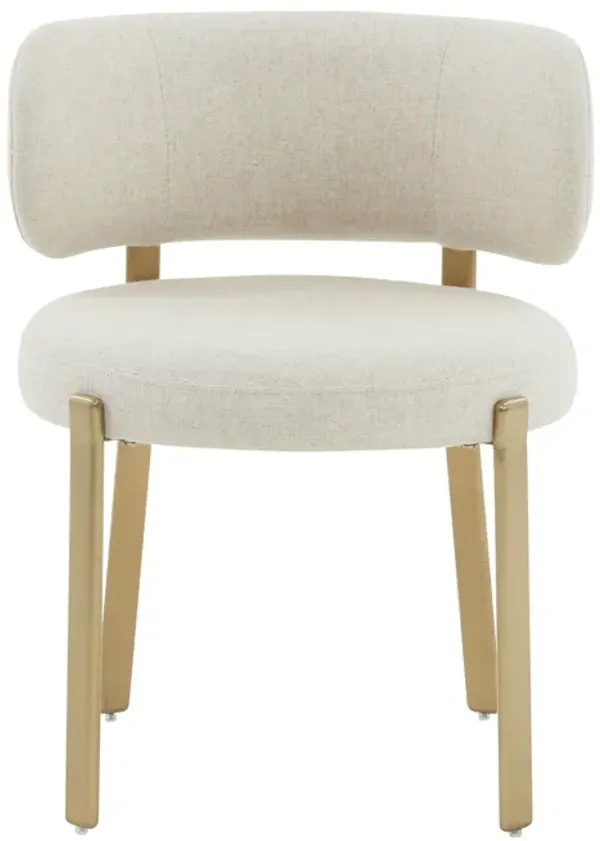 Margaret Cream Linen Dining Chair