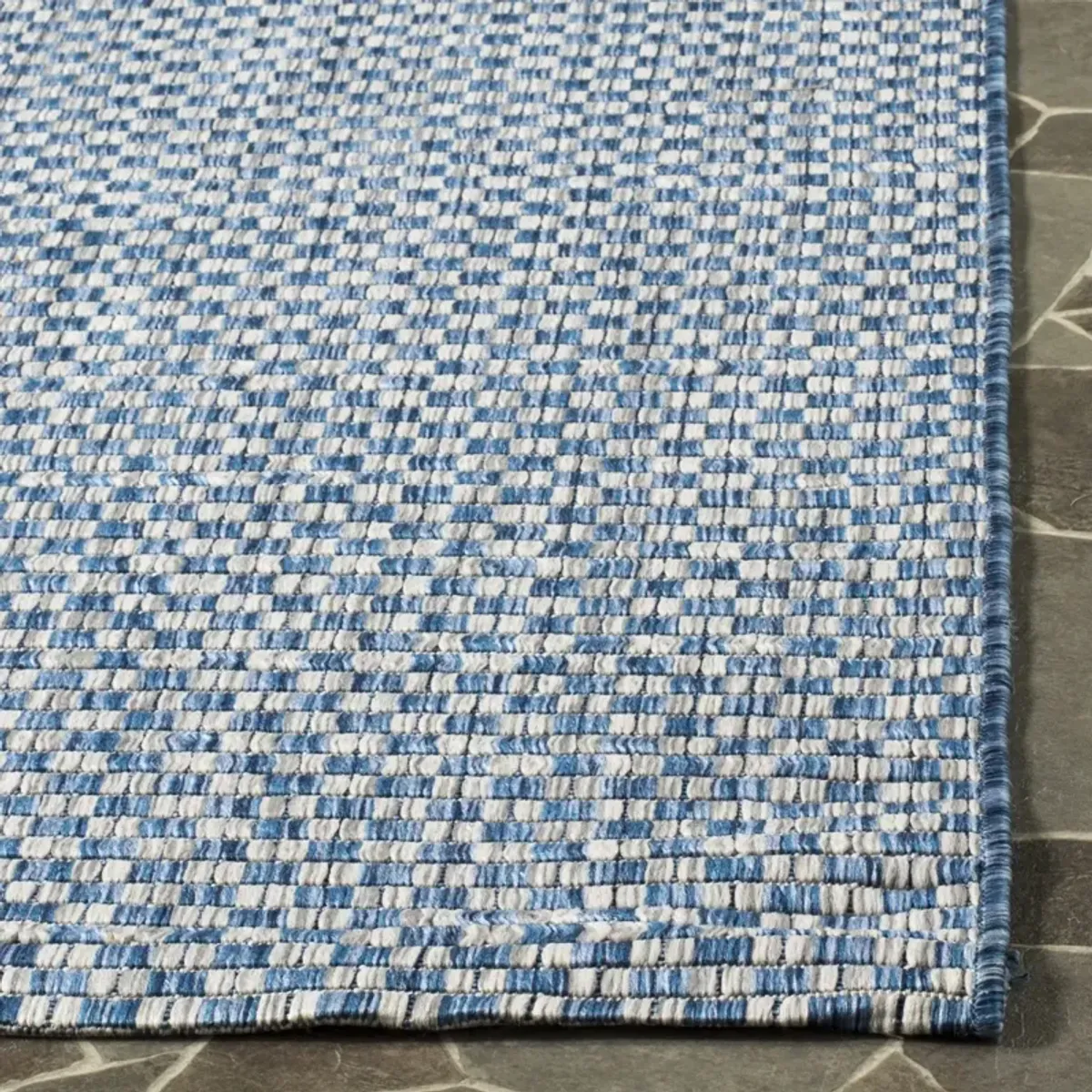 COURTYARD 8653 BLUE  10' x 14' Large Rectangle Rug