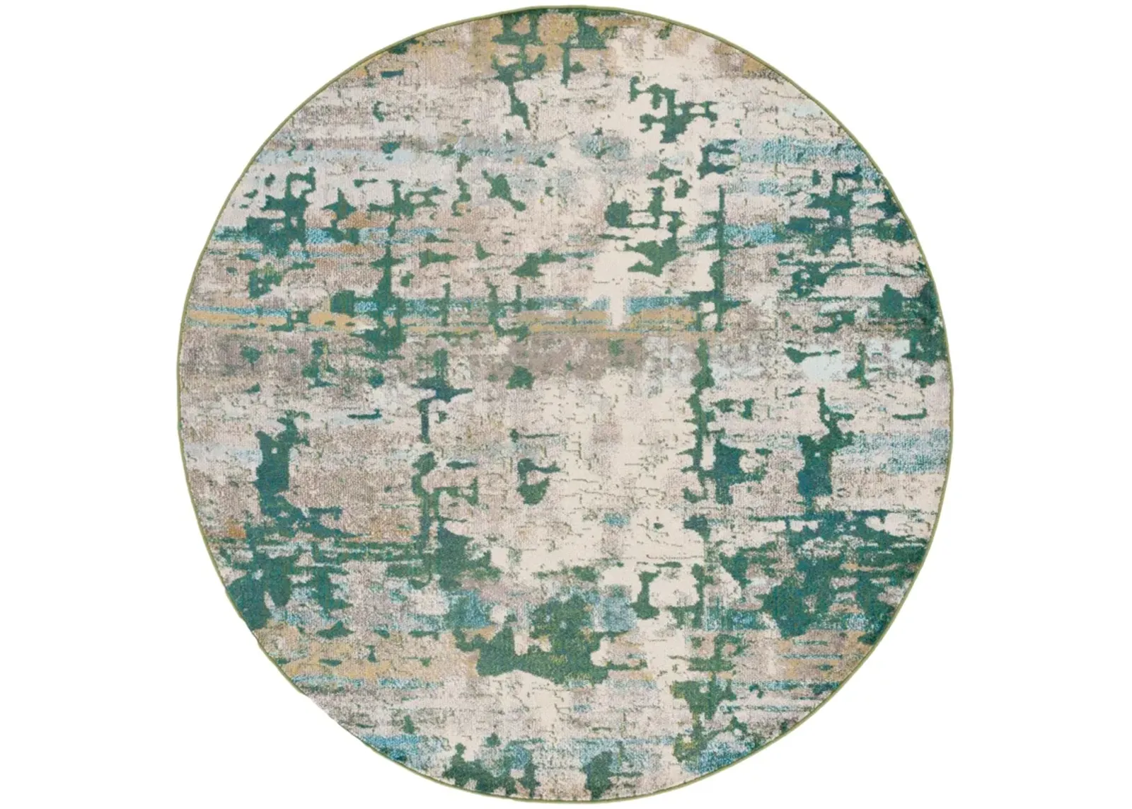 MADISON 469 SAGE  6'-7' x 6'-7' Round Round Rug