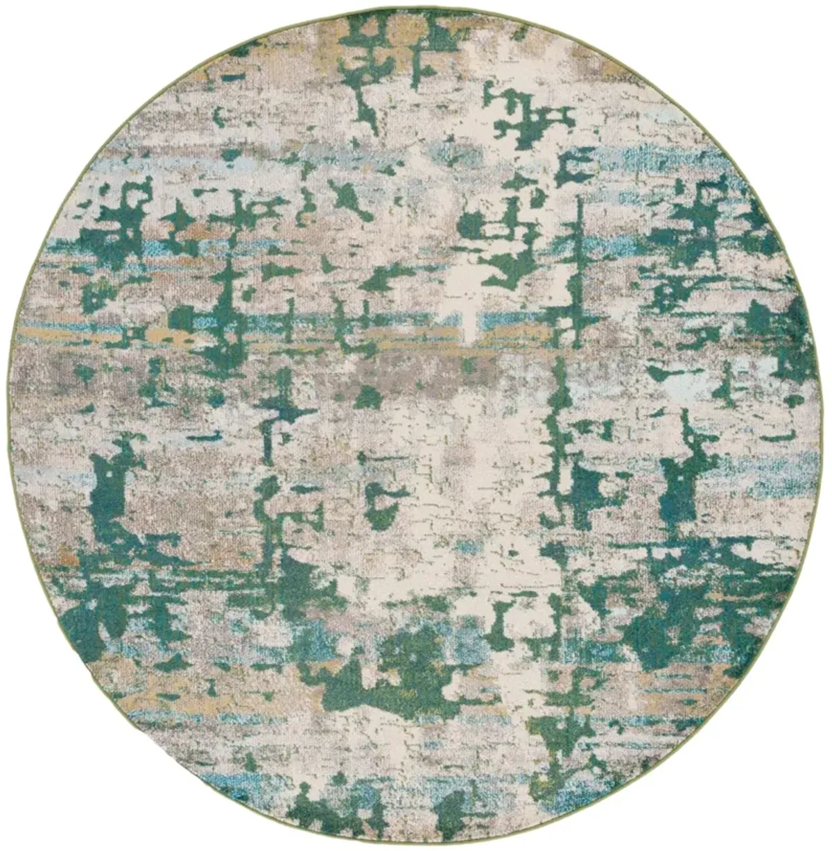 MADISON 469 SAGE  6'-7' x 6'-7' Round Round Rug