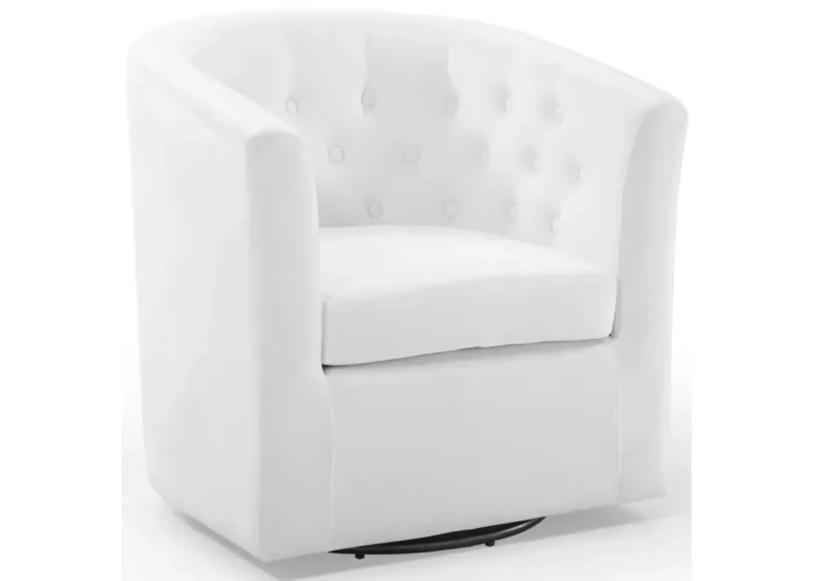 Prospect Tufted Performance Velvet Swivel Armchair