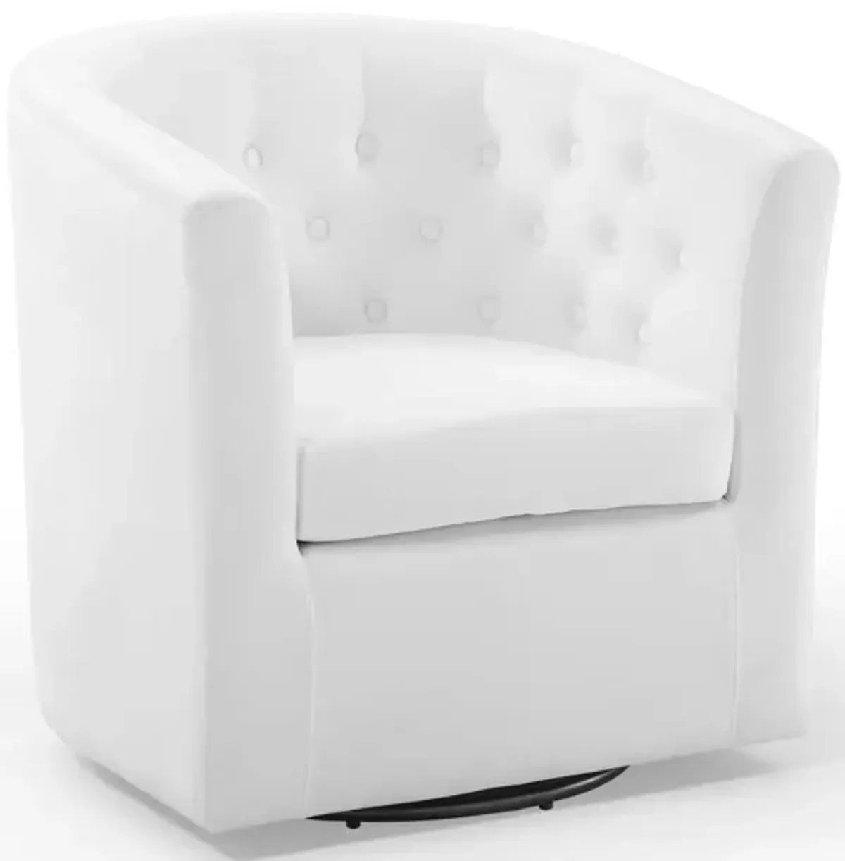 Prospect Tufted Performance Velvet Swivel Armchair