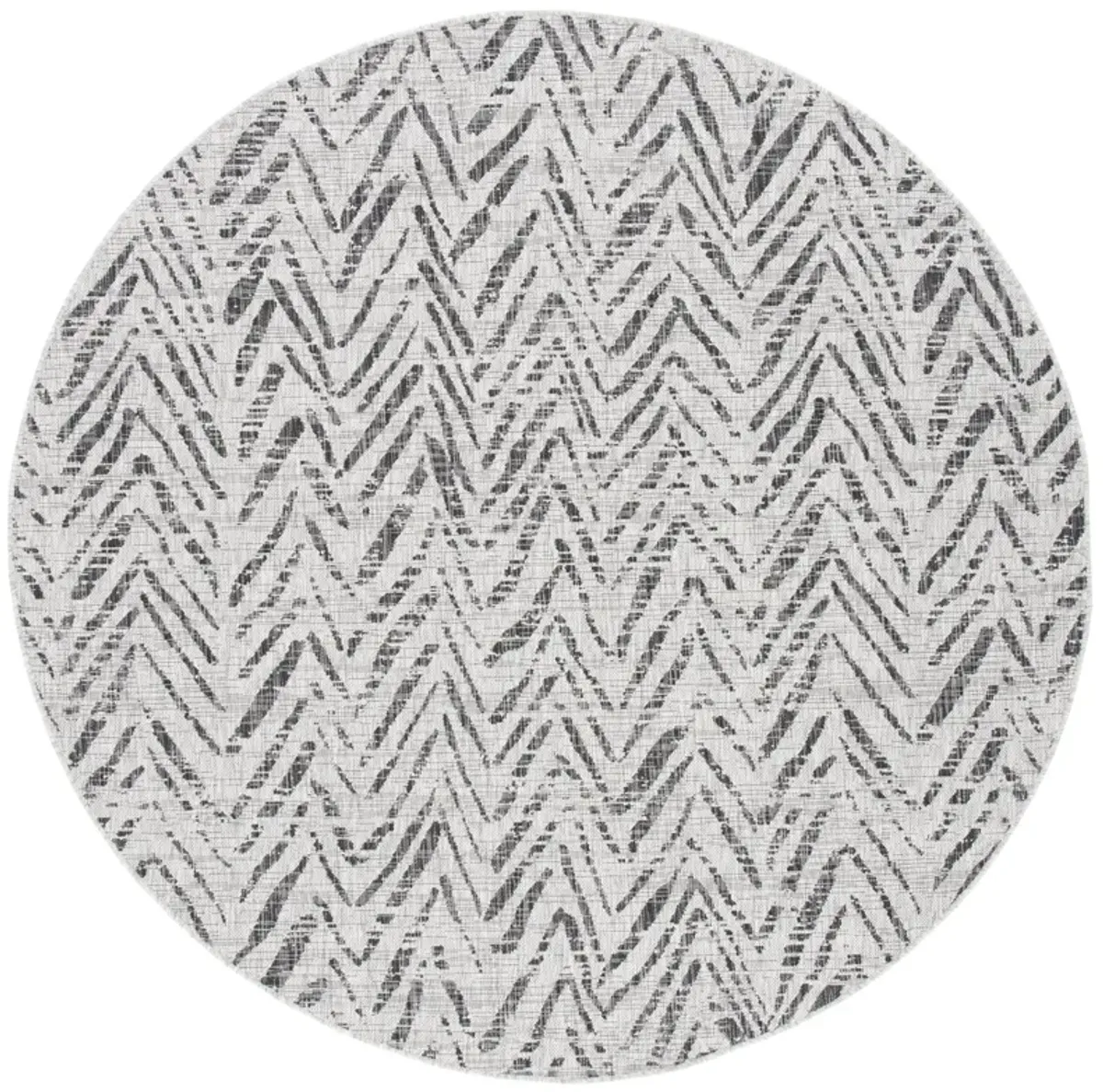 COURTYARD 8000 GREY  5'-3' x 5'-3' Round Round Rug