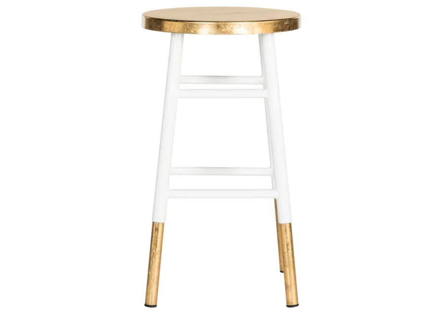 EMERY DIPPED GOLD LEAF COUNTER STOOL