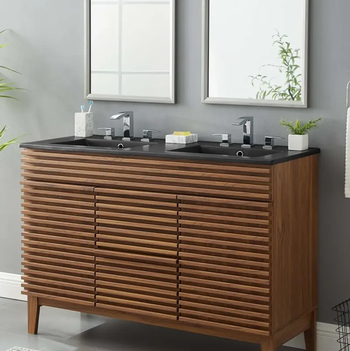 Cayman 48" Double Basin Bathroom Sink