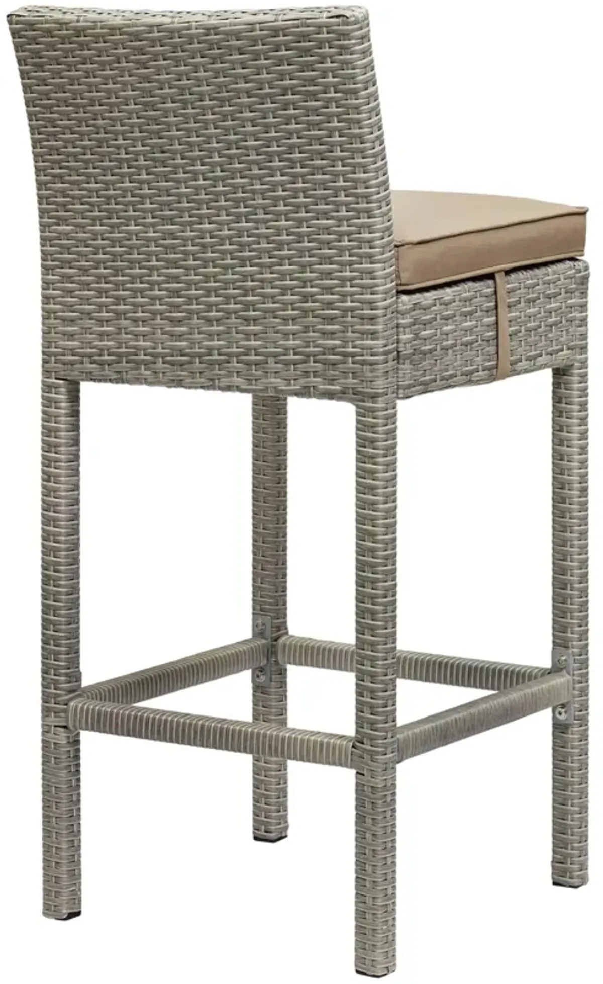 Conduit Outdoor Patio Wicker Rattan Bar Stool