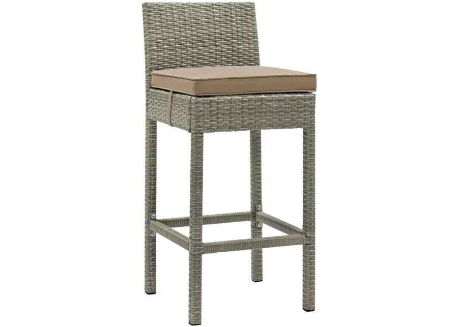 Conduit Outdoor Patio Wicker Rattan Bar Stool