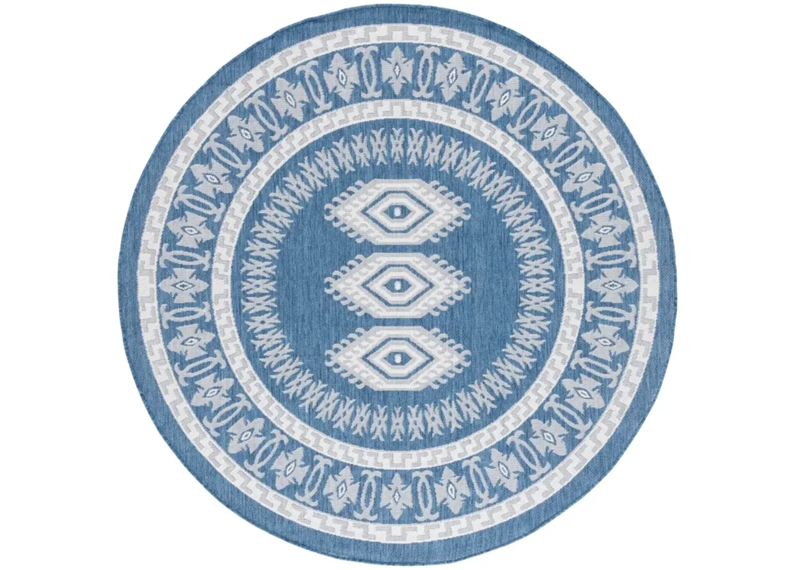 BERMUDA  827 NAVY  6'-7' X 6'-7' Round Round Rug