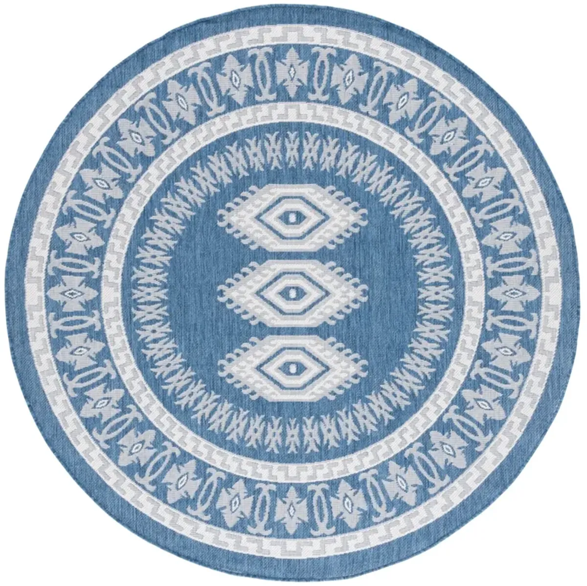 BERMUDA  827 NAVY  6'-7' X 6'-7' Round Round Rug