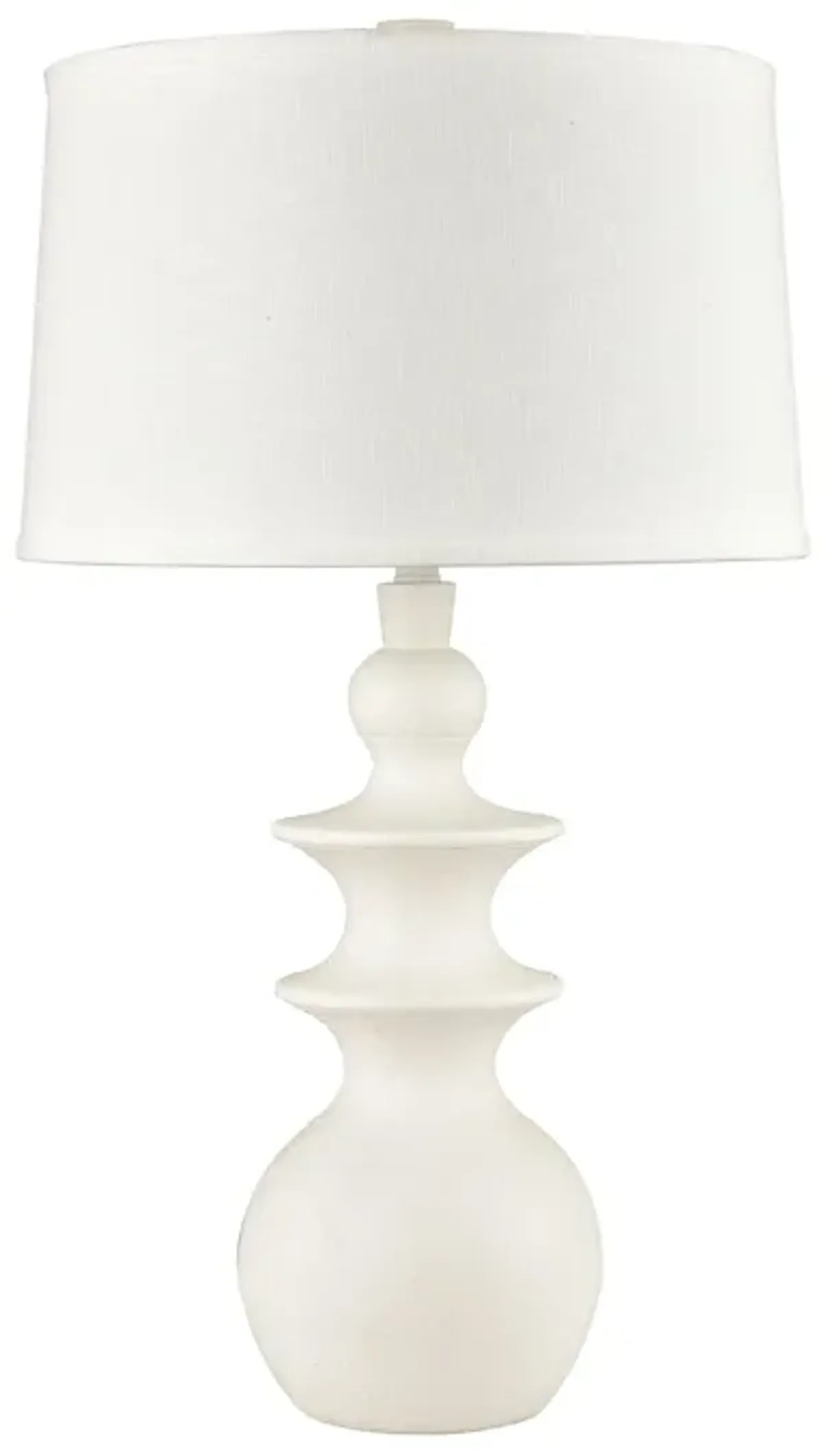 Depiction 32" High 1-Light Table Lamp - Matte White