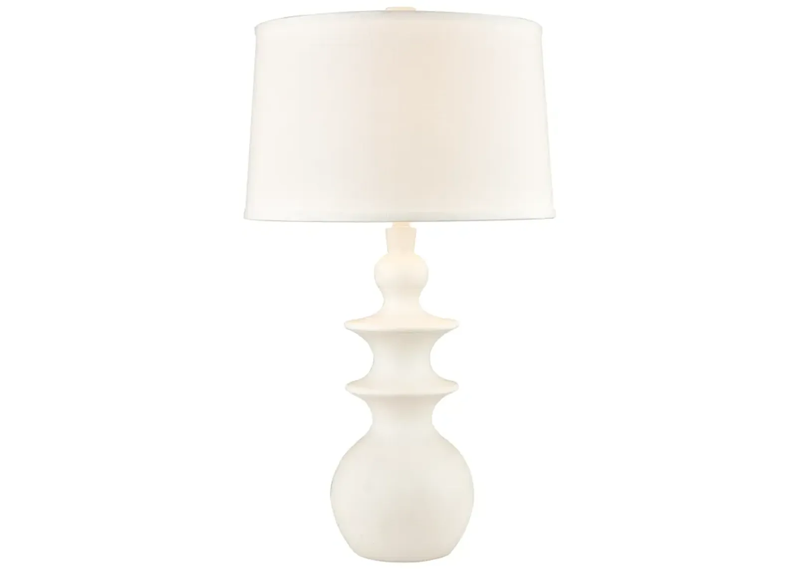 Depiction 32" High 1-Light Table Lamp - Matte White