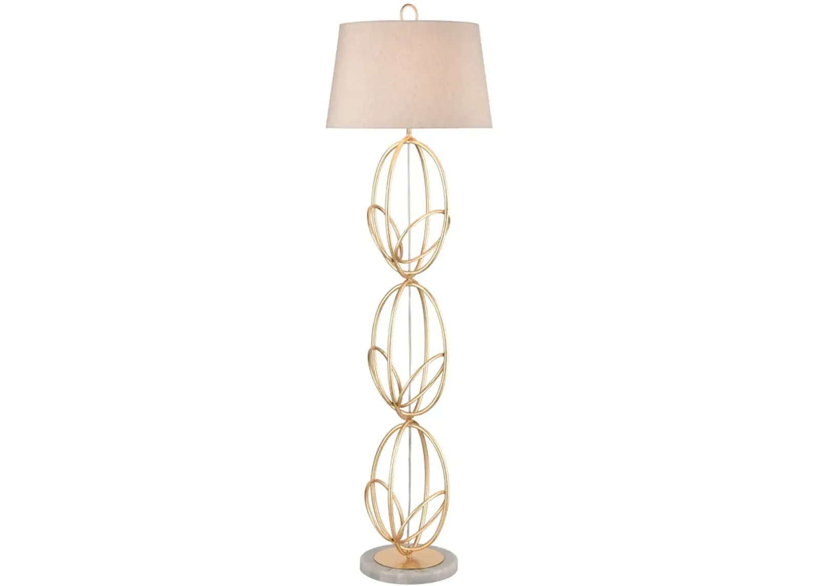 Morely 63" High 1-Light Floor Lamp - Gold Leaf