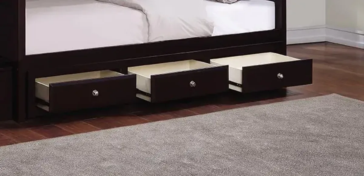 Elliott 3-drawer Under Bed Storage Cappuccino