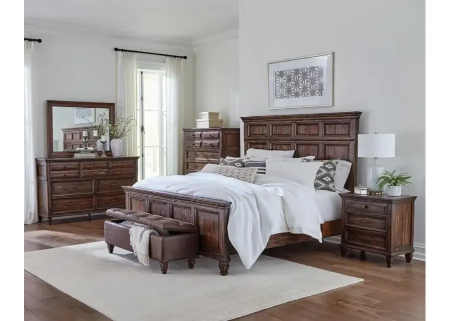 Avenue 5-piece Queen Bedroom Set Weathered Burnished Brown