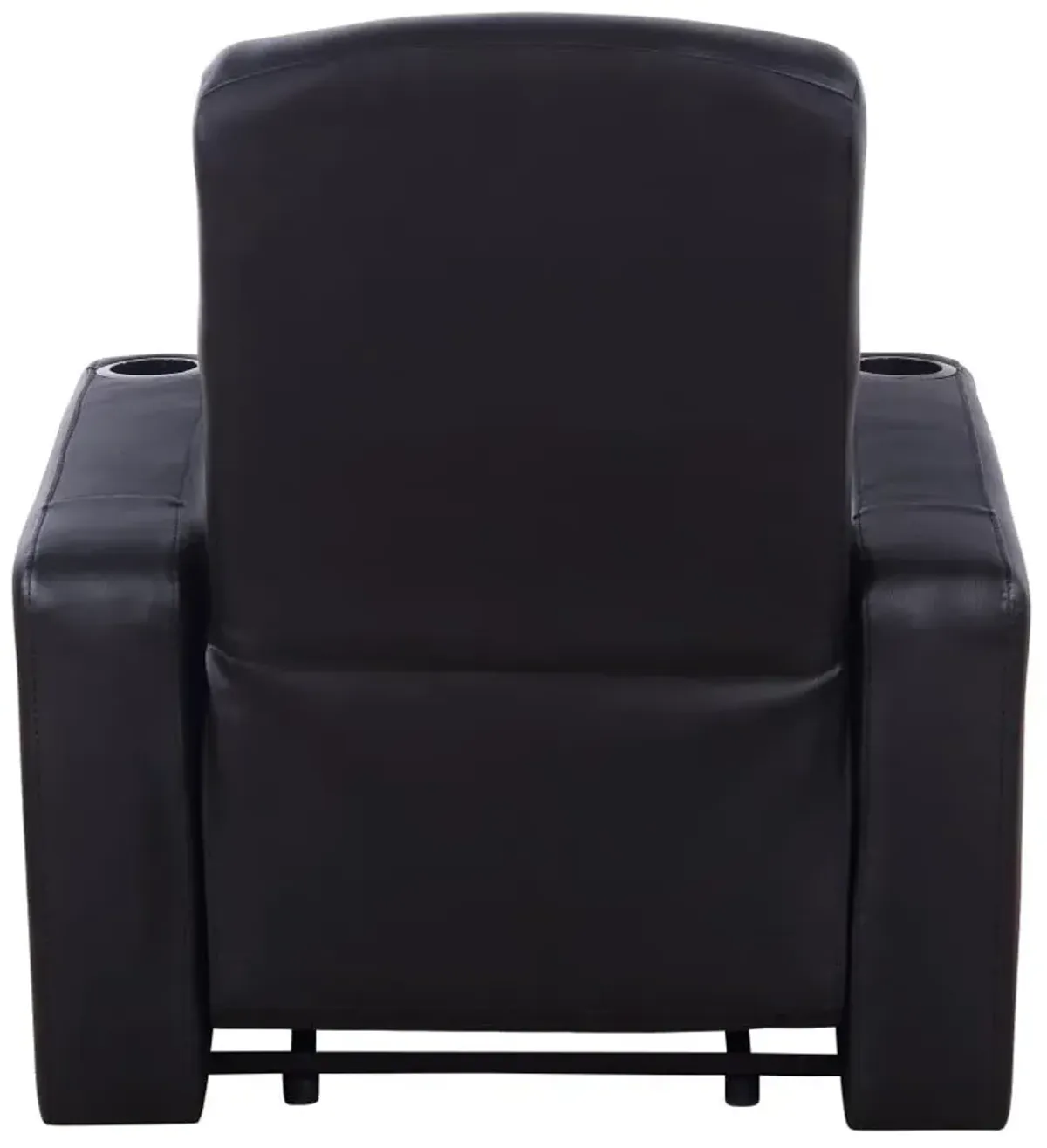 Cyrus Upholstered Recliner Living Room Set Black