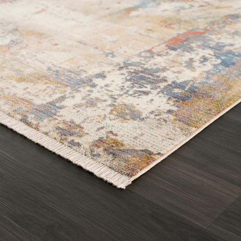 Hana Distressed Modern Abstract Area Rug 5' x 8'