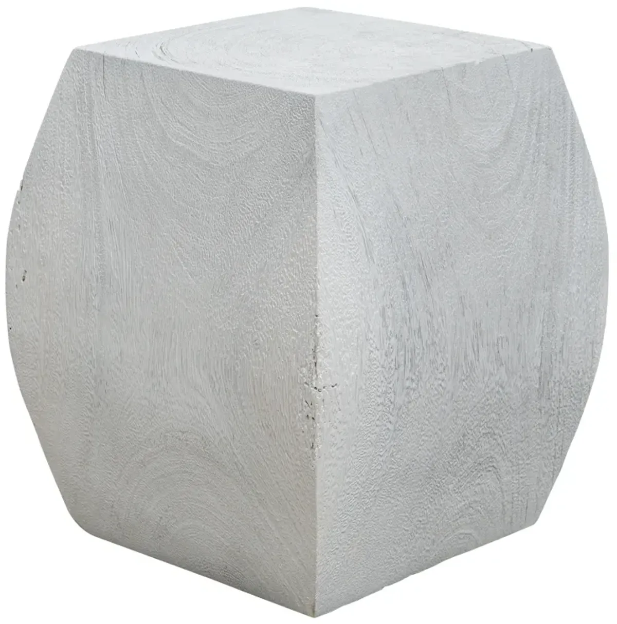 Grove Ivory Wooden Accent Stool