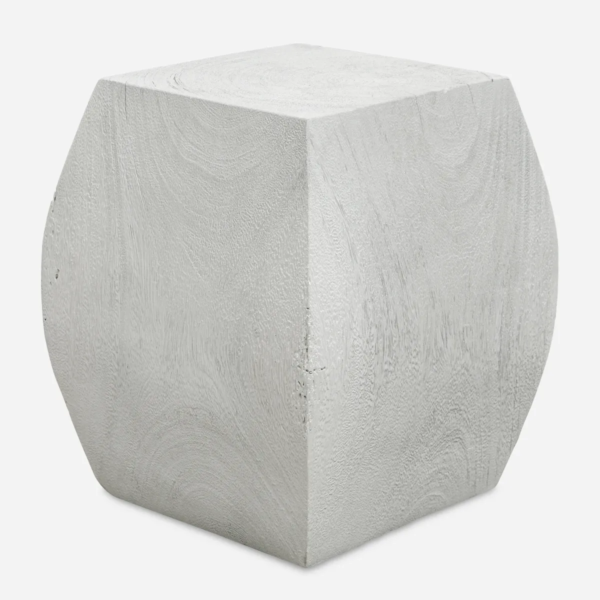 Grove Ivory Wooden Accent Stool