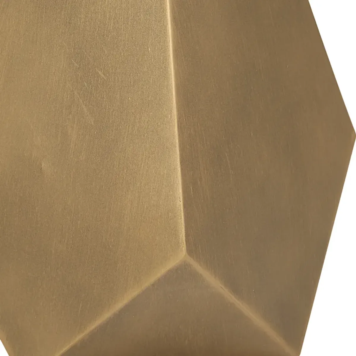 Comet Geometric Bronze Accent Table