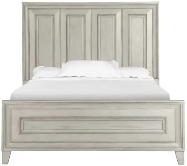 Raelynn Panel Bed Headboard in Weathered White