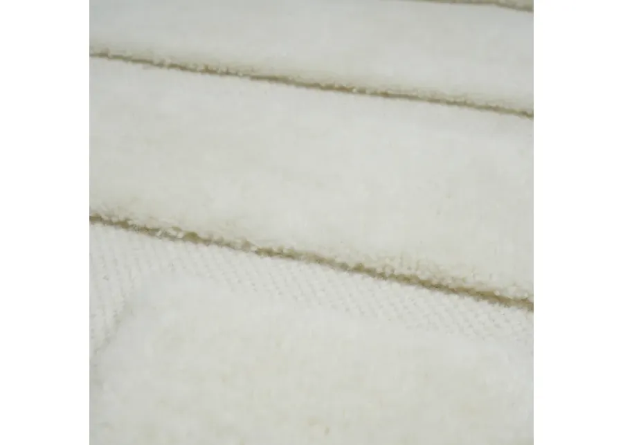 Loop White 5' x 8' Area Rug