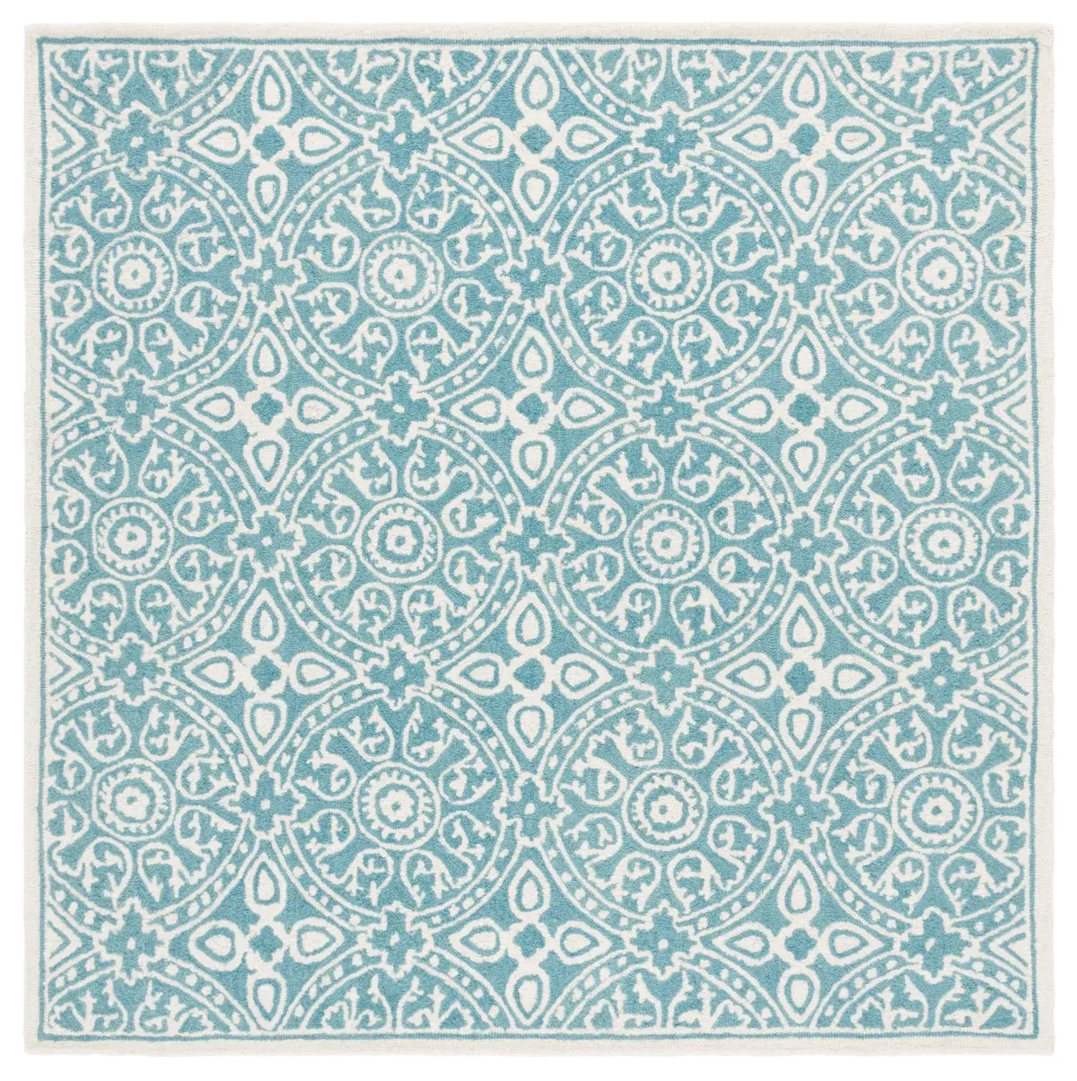 METRO 256 TEAL  6' x 6' Square Square Rug