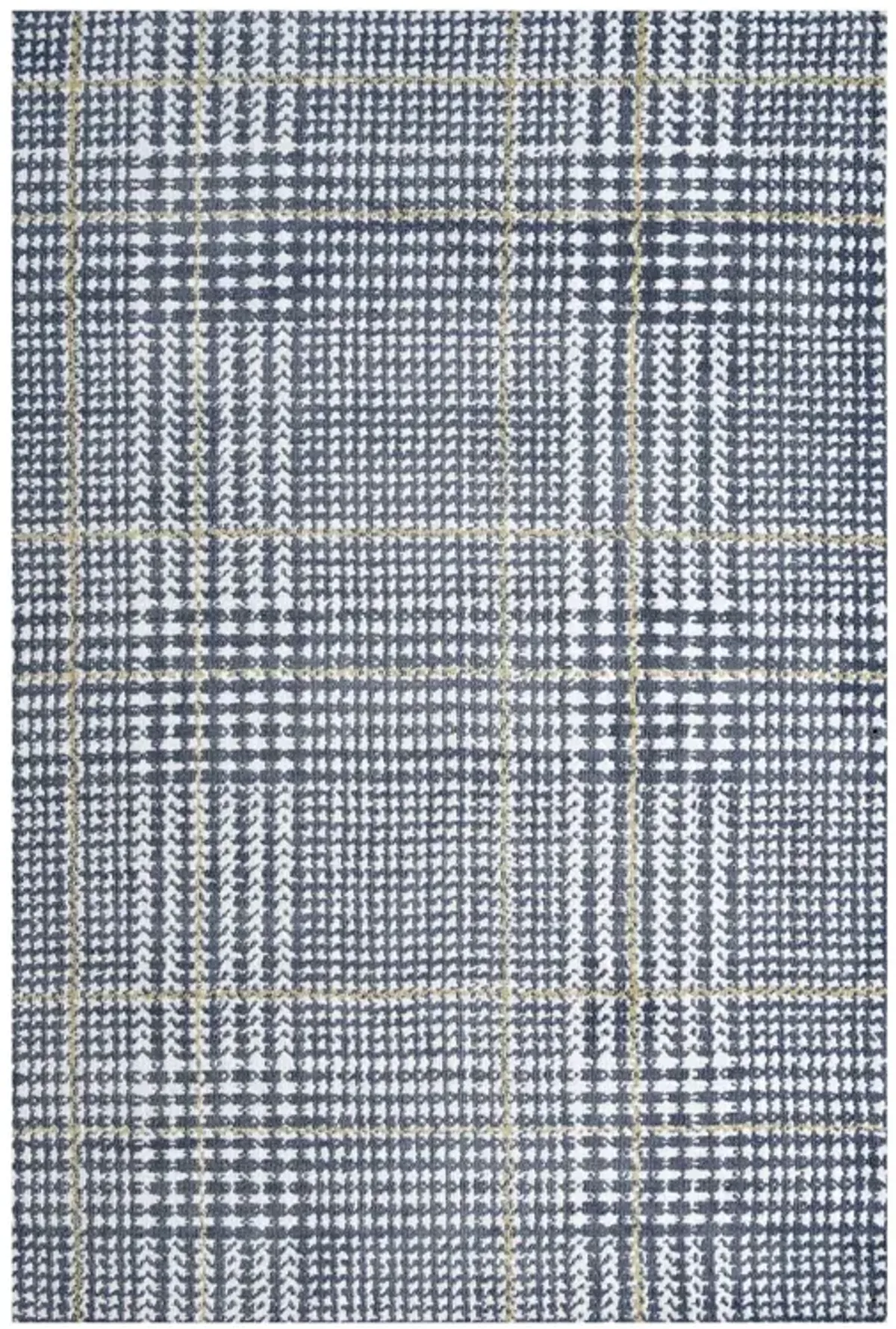 Kaja Abstract Plaid 8x10 Area Rug