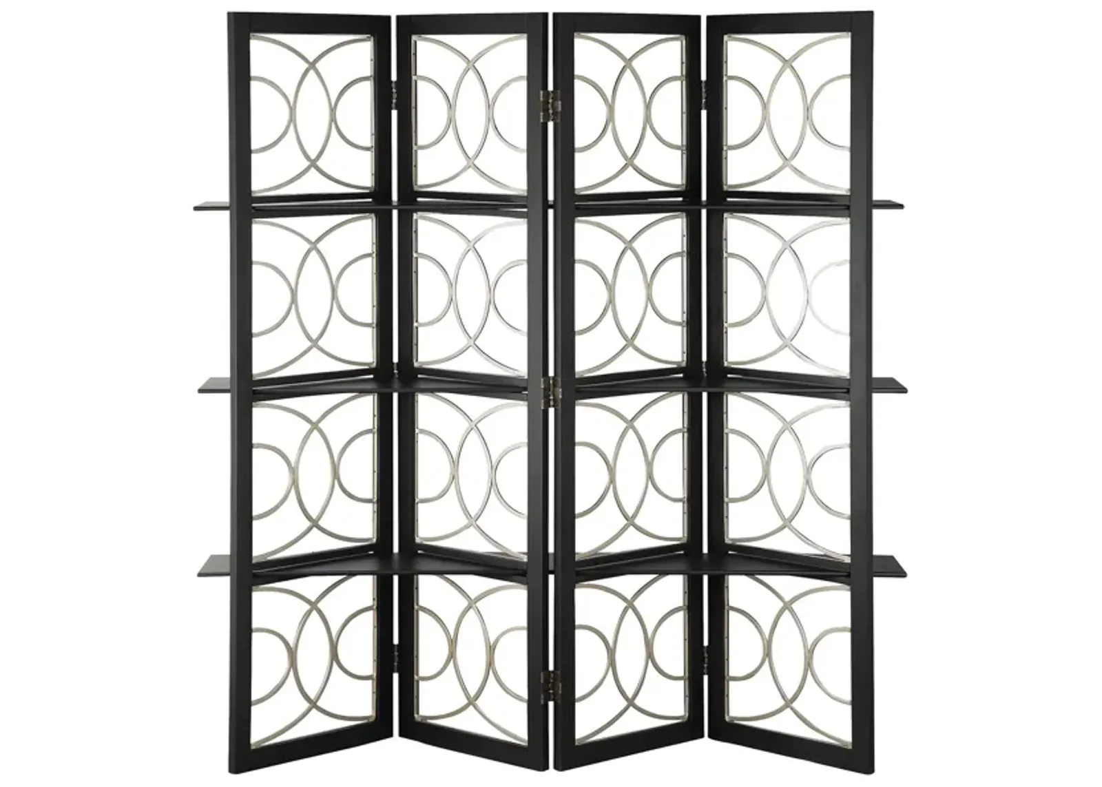 4 Panel Screen in Black Finish