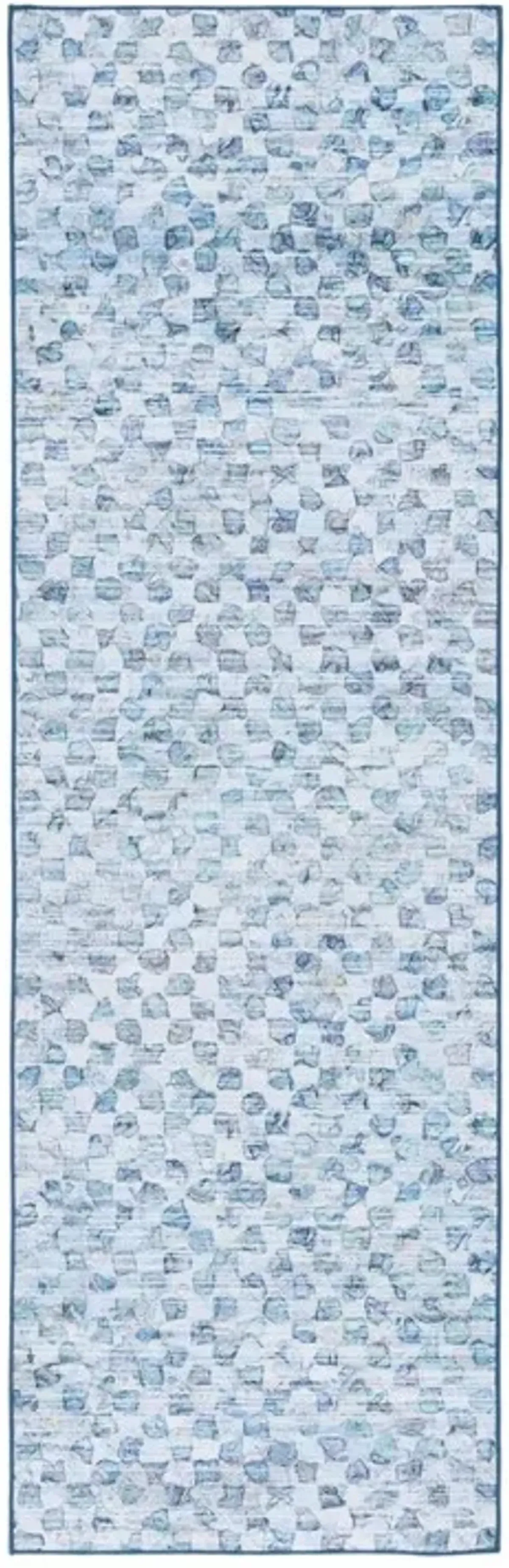 TACOMA 917 Blue  2'-6' X 8' Runner Rug